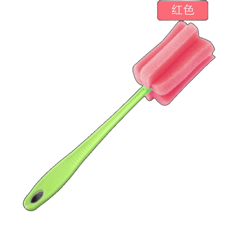 Kitchen sponge long handle cup brush cleaning supplies decontamination bottle insulation brush (One Size)