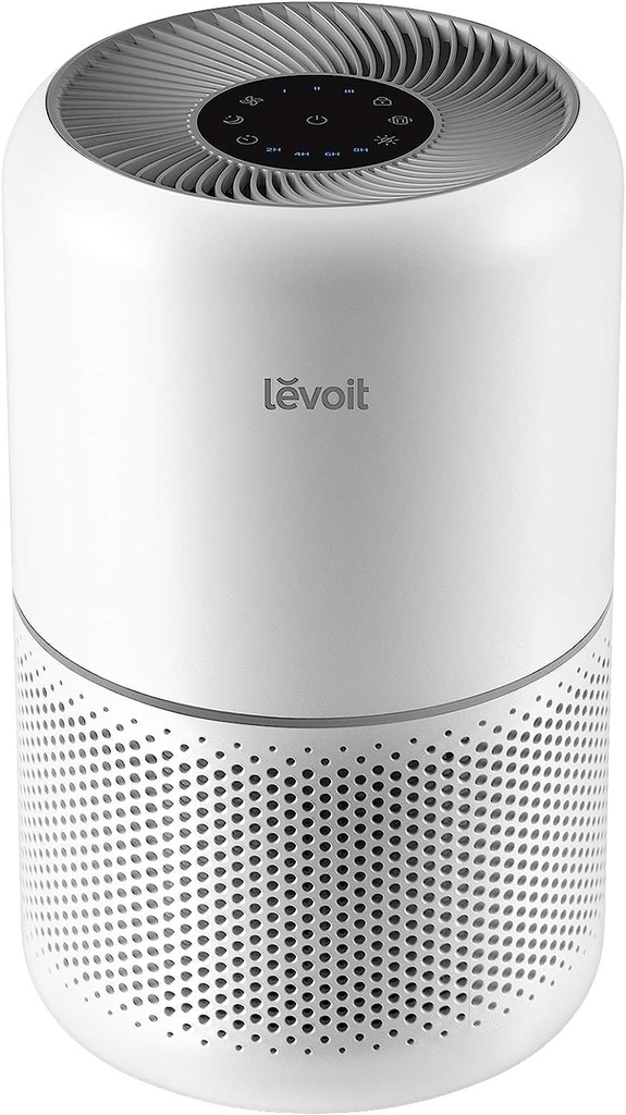 LEVOIT Air Purifier for Home Allergens Pet Hair in Bedroom, Covers Up to 1073 ft² by 56W High Torque Motor, AHAM VERIFIDE, 3-in-1 Filter with HEPA Sleep Mode, Remove Dust Smoke Odor, Core300-P, White (One Size)