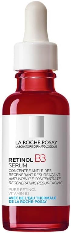 La Roche-Posay Pure Retinol Face Serum with Vitamin B3, Anti Aging Face Serum for Lines, Wrinkles & Premature Sun Damage to Resurface & Hydrate, Suitable for Sensitive Skin, 1.0 Fl. Oz (One Size)