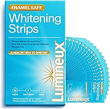 Lumineux Teeth Whitening Strips Kit - 9 Treatments (1 Month) - Peroxide Free - Enamel Safe for Whiter Teeth - Whitening Without The Sensitivity - Dentist Formulated - Sensitivity Free