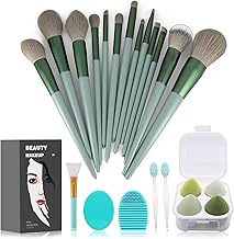 Makeup Brushes 22 Pcs Makeup Kit,Foundation Brush Eyeshadow Brush Make up Brushes Set (Green, 22 Piece Set)