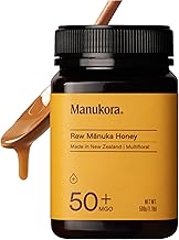 Manukora Raw Manuka Honey MGO 50+, New Zealand Honey, Superfood, 2000+ Natural Compounds, Non-GMO, 3rd-Party Tested, Glyphosate Residue Free, Traceable Hive-to-Hand, Immune and Daily Wellness Support, (One Size)