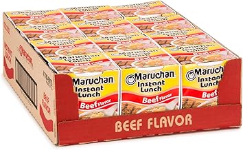 Maruchan Instant Lunch Beef, 2.25 Oz, Pack of 12 (One Size)