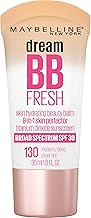 Maybelline Dream Fresh Skin Hydrating BB cream, 8-in-1 Skin Perfecting Beauty Balm with Broad Spectrum SPF 30, Sheer Tint Coverage, Oil-Free, Medium/Deep, 1 Fl Oz (One Size)