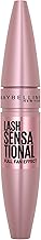Maybelline Lash Sensational Washable Mascara, Lengthening and Volumizing for a Full Fan Effect, Blackest Black, 1 Count (One Size)