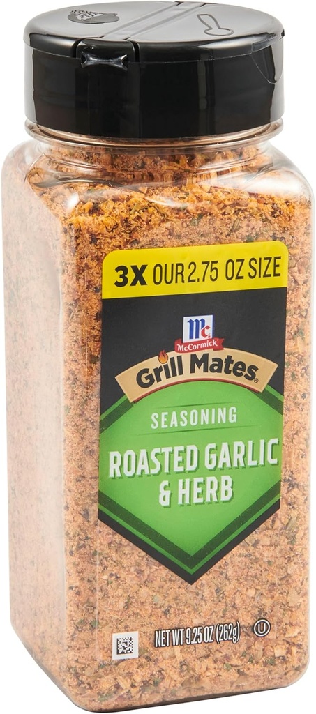McCormick Grill Mates Roasted Garlic & Herb Seasoning, 9.25 oz (One Size)