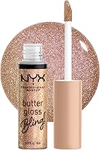 NYX PROFESSIONAL MAKEUP Butter Gloss Bling Lip Gloss, Non Sticky and Shiny Vegan Lip Makeup - Bring The Bling (One Size)