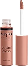 NYX PROFESSIONAL MAKEUP Butter Gloss, Non-Sticky Lip Gloss - Madeleine (Mid-Tone Nude)