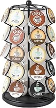 Nifty K Cup Holder – Compatible with K-Cups, Coffee Pod Carousel | 35 K Cup Holder, Spins 360-Degrees, Lazy Susan Platform, Modern Black Design, Home or Office Kitchen Counter Organizer (One Size)