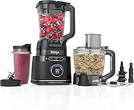 Ninja | All-in-One Blender and Food Processor | Best for Smoothies, Cookie Dough, Salsas, Cole Slaw and More | BlendSense Intelligence for Perfectly Smooth Results | 1800 Watt | Black | TB401 (One Size)
