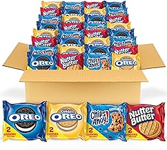 OREO Original, OREO Golden, CHIPS AHOY! & Nutter Butter Cookie Snacks Variety Pack, 56 Snack Packs (2 Cookies Per Pack) (One Size)