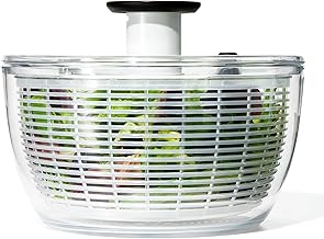OXO Good Grips Salad Spinner | Lettuce Spinner | Fruit Washer | Fruit Washing Bowl with Strainer | Vegetable Cleaner | Salad Cleaner | Lettuce Washer | 6.22 Quart Capacity (One Size)