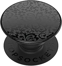 PopSockets Adhesive Phone Grip, Holder, Phone Stand, Black - Lace Noir (One Size)