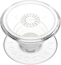 PopSockets Phone Grip with Expanding Kickstand, Adhesive Grip - Clear (One Size)