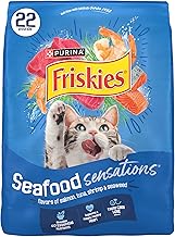 Purina Friskies Dry Cat Food Seafood Sensations With Salmon, Tuna, and Shrimp Flavors - 22 lb. Bag (One Size)