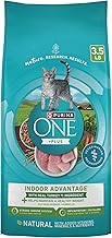 Purina ONE Natural, Low Fat, Weight Control, Indoor Dry Cat Food, +Plus Indoor Advantage - 3.5 lb. Bag (One Size)