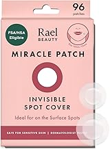 Rael Pimple Patches, Miracle Invisible Spot Cover - Hydrocolloid Acne Pimple Patch, Absorbs Zits & Blemish, Korean Skin Care, 2 Sizes (96 Count) (One Size)