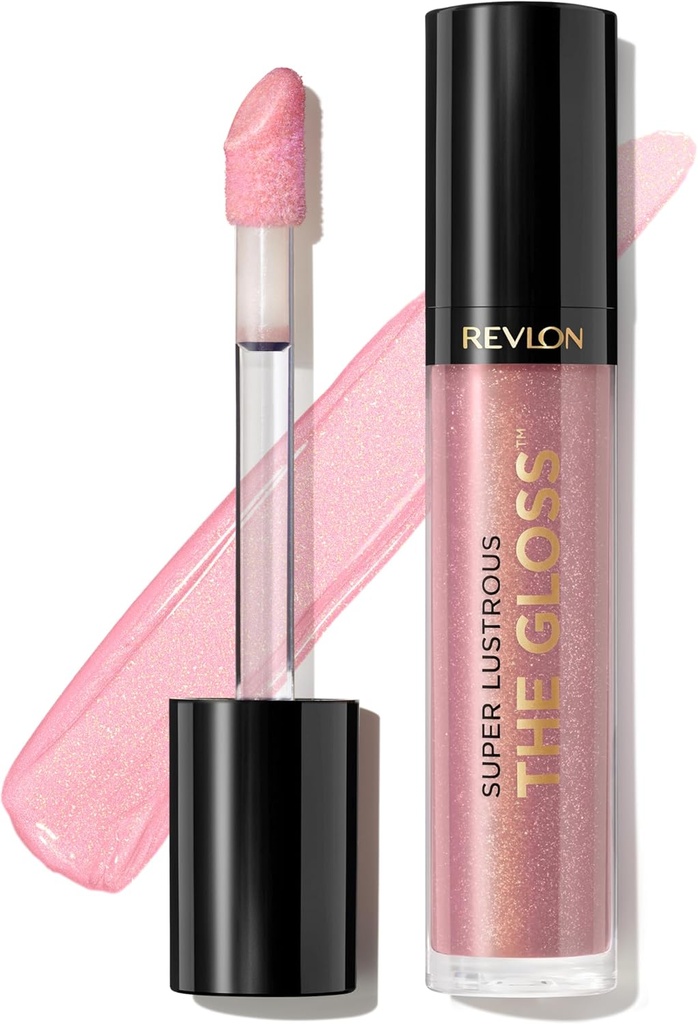 Revlon Super Lustrous Lip Gloss, Non-Sticky, Hydrating, High Shine Finish, 203 Lean In, 0.13 oz (One Size)