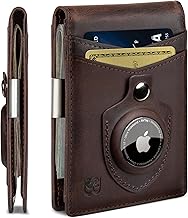 SERMAN BRANDS Money Clip Wallet - Mens Wallets slim Front Pocket RFID Blocking Card Holder Minimalist Mini Bifold (One Size)