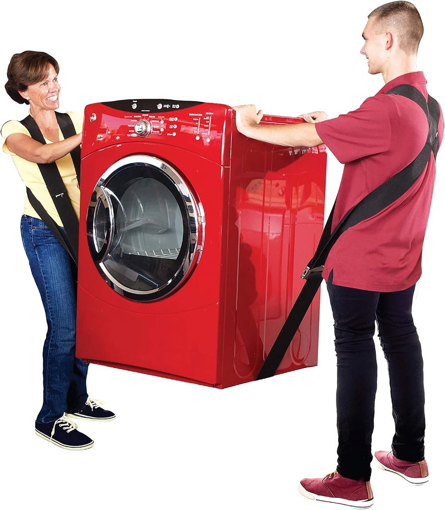 Shoulder Dolly Moving Straps - Lifting Strap for 2 Movers - Move, Lift, Carry, And Secure Furniture, Appliances, Heavy, Bulky Objects Safely, Efficiently, More Easily Like The Pros - LD1000 (One Size)