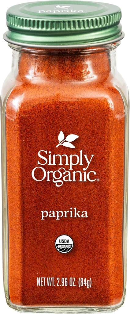 Simply Organic, Paprika Ground Certified Organic, 2.96 Ounce Container