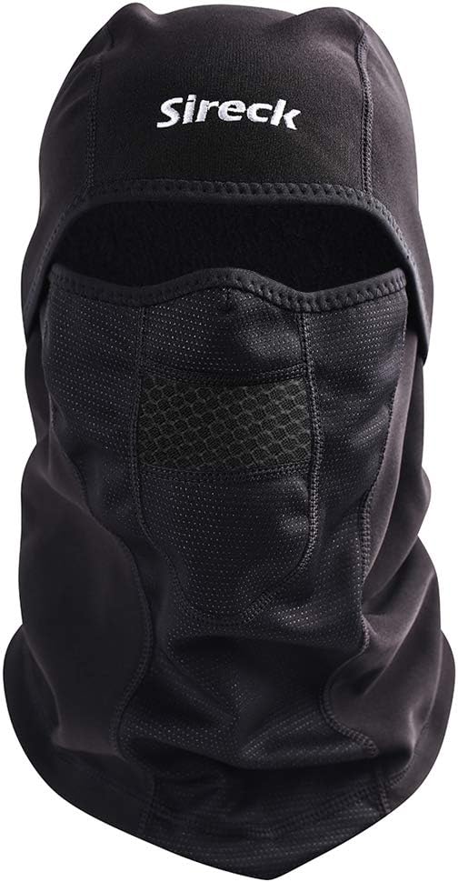 Sireck Cold Weather Balaclava Ski Mask, Water Resistant and Windproof Fleece Thermal Face Mask, Cycling Motorcycle Neck Warmer Hood Winter Gear for Men Women (One Size)