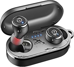 TOZO T10 Wireless Earbuds Bluetooth 5.3 Headphones, App Customize EQ, Ergonomic Design, 55H Playtime, Wireless Charging Case, IPX8 Waterproof Sound in-Ear Headset, New Version (One Size)