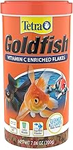 Tetra Goldfish Flakes, Nutritionally Balanced Diet For Aquarium Fish, Vitamin C Enriched Flakes, 7.06 oz (One Size)