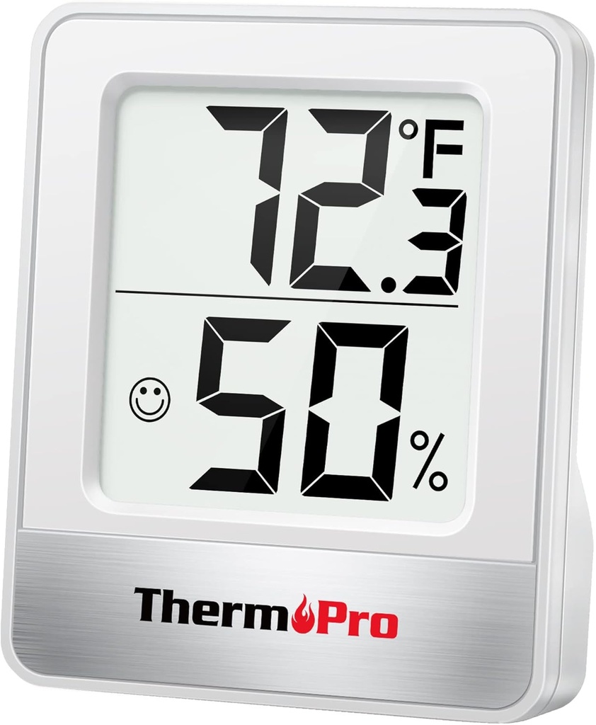 ThermoPro TP49 Digital Hygrometer Indoor Thermometer Humidity Meter Room Thermometer with Temperature and Humidity Monitor Mini Hygrometer Outdoor (One Size)