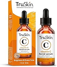 TruSkin Vitamin C Serum For Face – Anti Aging Face Serum with Vitamin C, Hyaluronic Acid, Vitamin E – Brightening Formula – Improve Appearance of Dark Spots, Tone, Fine Lines & Wrinkles, 1 Fl Oz (One Size)