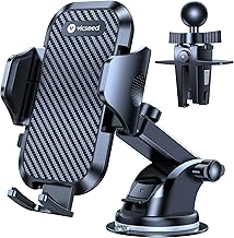 VICSEED 2026 Ultimate Sturdy Car Phone Holder [Upgraded 95+LBS Strongest Suction] Universal Long Arm Cellphone Mount for Car Dashboard Windshield Vent Truck Boat for iPhone 17 16 Pro Max & Android (One Size)