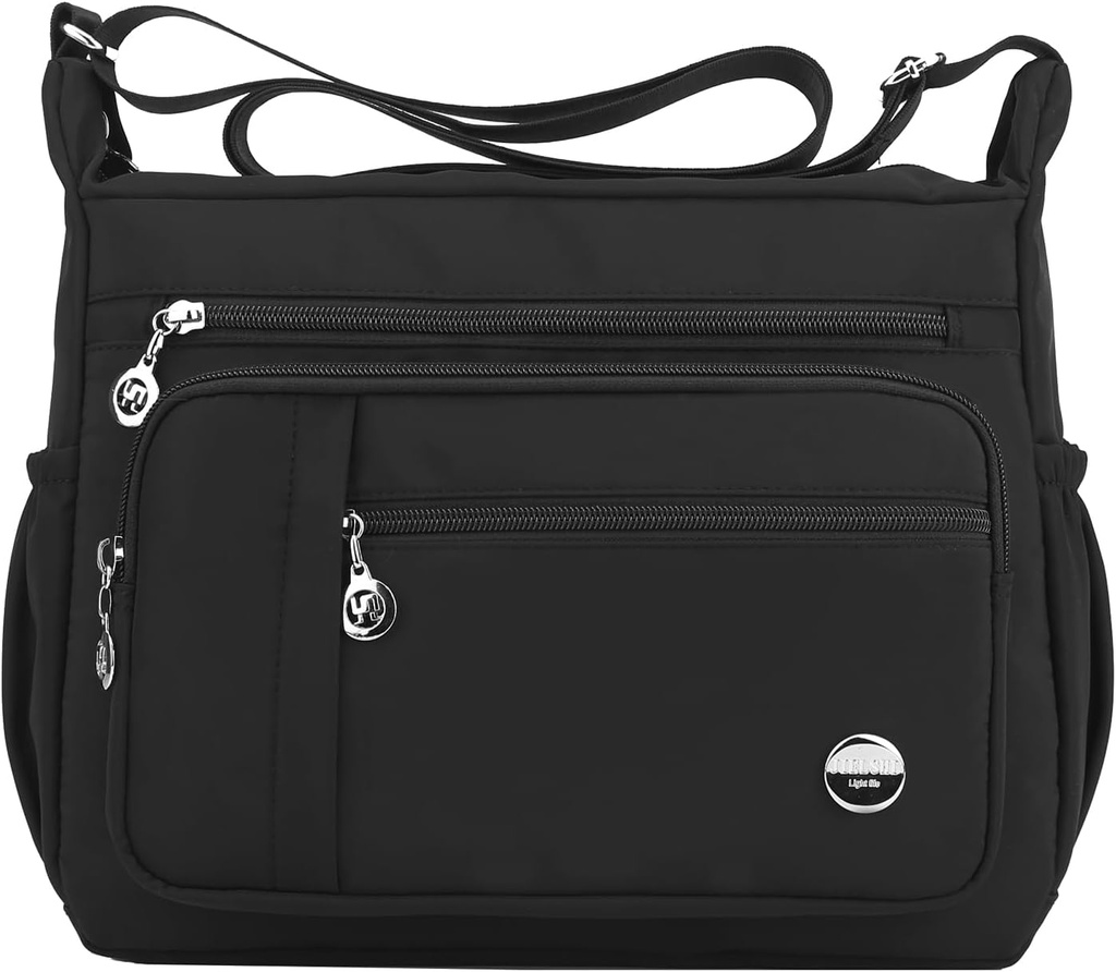 Women Shoulder Handbag Roomy Multiple Pockets Bag Ladies Crossbody Purse Fashion Tote Top Handle Satchel (One Size)