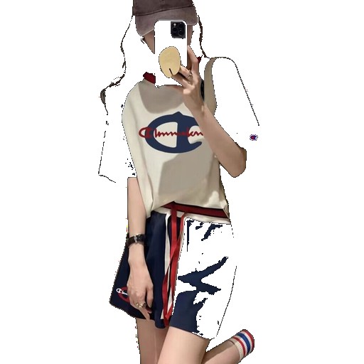 Women's trendy suit 2023 summer style loose casual T-shirt + shorts fashion sportswear two-piece set set