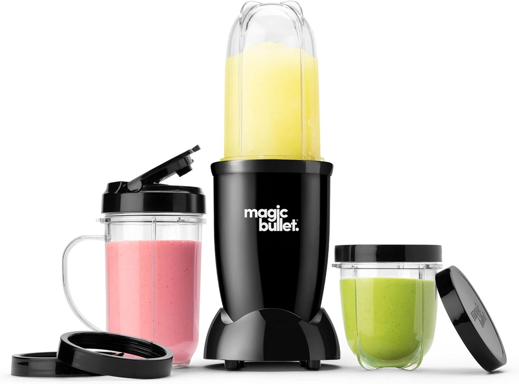 magic bullet Blender, Small, Black, 11 Piece Set (One Size)