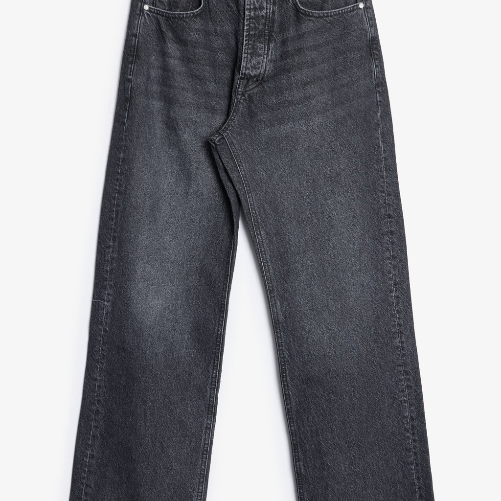 mnml G:05 Relaxed Straight Denim - Stone Wash Black
