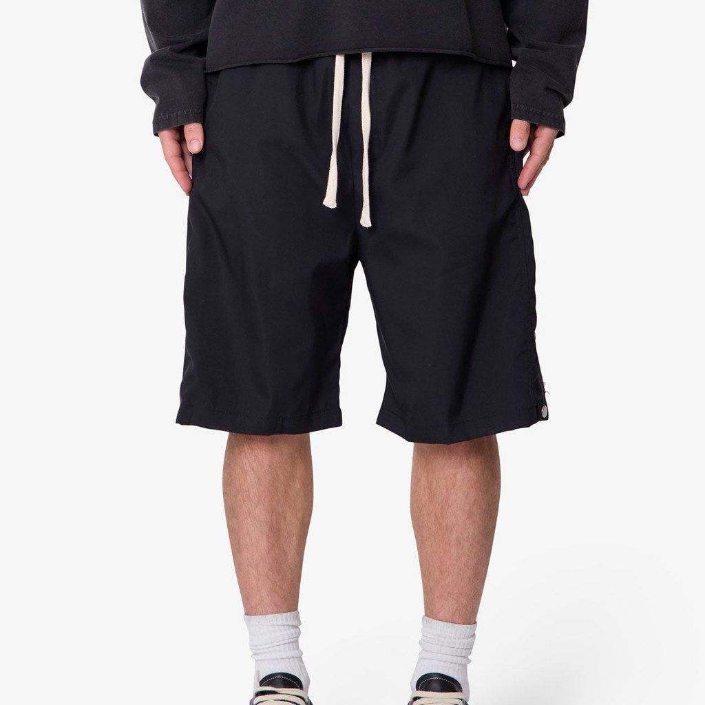 mnml Side Snap Nylon Shorts - Black