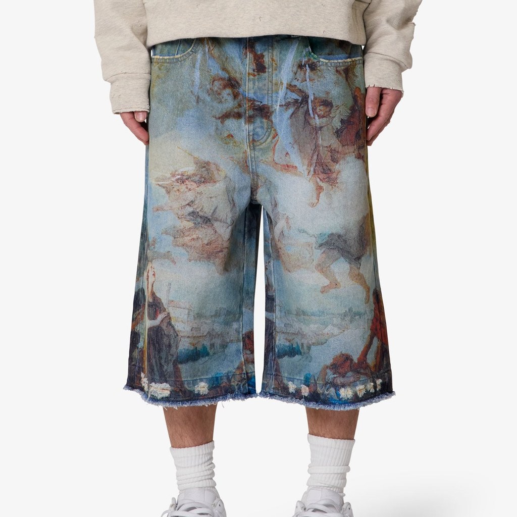 mnml Ultra Baggy Angel Denim Shorts - Multi