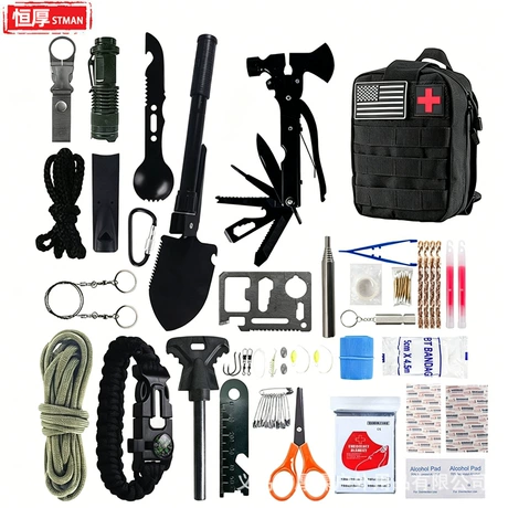Survival kits 17 in 1, Emergency Survival Gear and Equipment, Cool Gadgets for Men Camping Fishing Hunting Outdoor